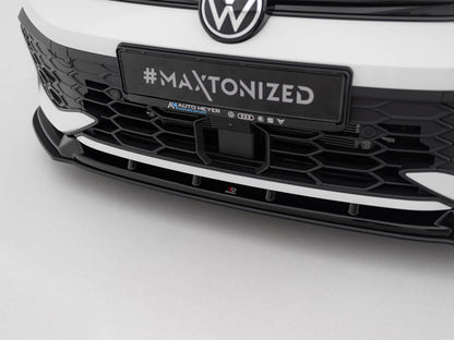 Street PRO Front Splitter V.2 - Volkswagen Golf GTI / GTE / R-Line Mk8 Facelift