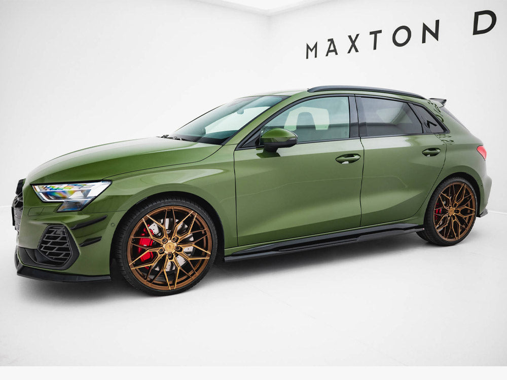 Side Skirts Diffusers V.2 - Audi S3 Sportback / A3 S Line Sportback 8Y Facelift