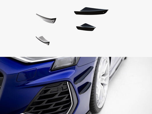 Front Bumper Wings (Canards) - Audi A3 S Line Sedan / S3 Sedan 8Y Facelift