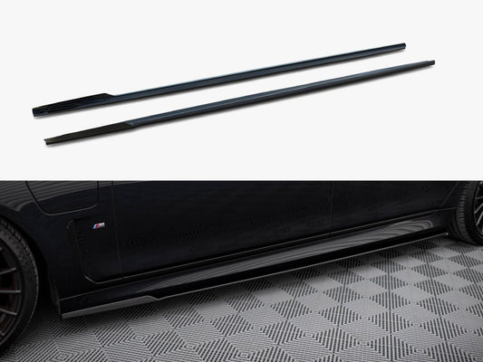 Side Skirts Diffusers V2 - BMW 7 Series (Long M-Pack G12)