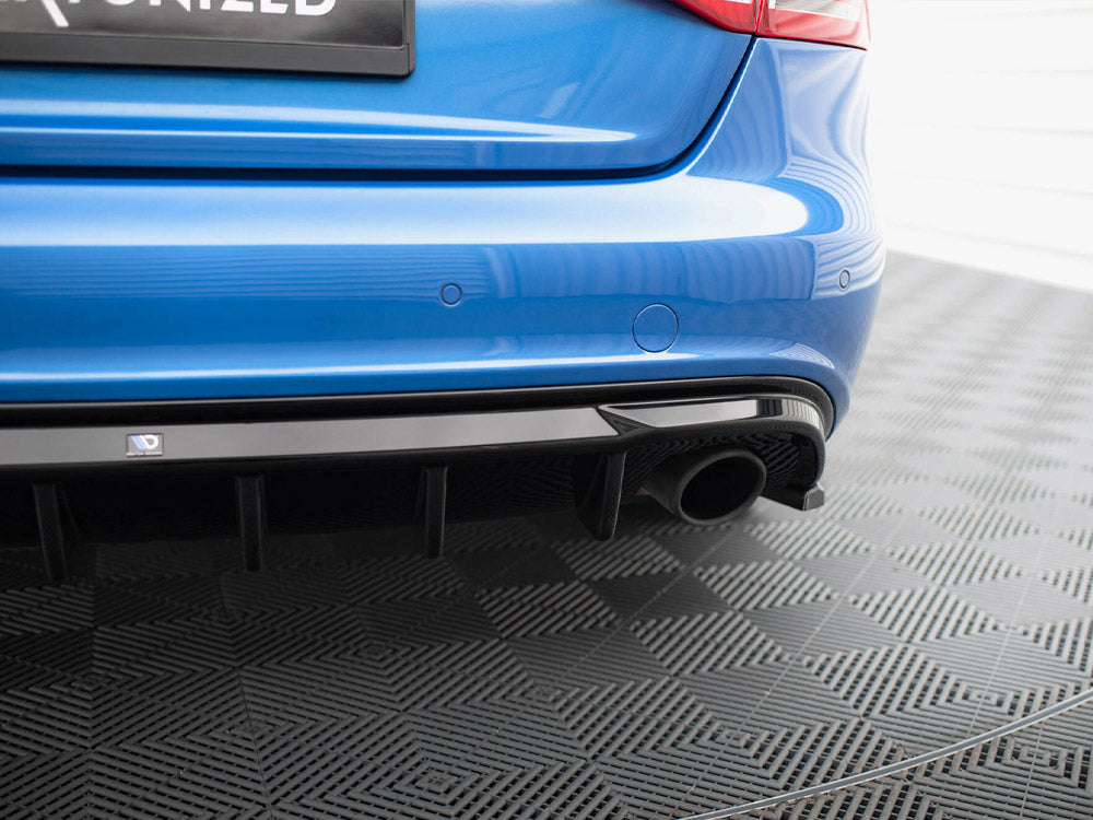 Rear Valance - Audi A4 S Line Sedan / Avant B8 (Version with single exhaust tips on both sides)