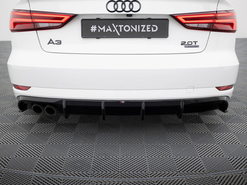 Rear Valance - Audi A3 Sedan 8V Facelift (Version with dual exhaust tips on one Side)