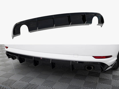 Rear Valance - Audi A3 Sedan 8V Facelift (Version with single exhaust tips on both sides)