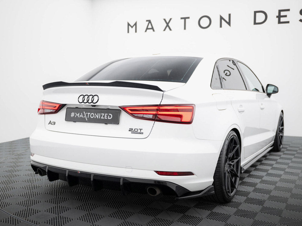 Rear Valance - Audi A3 Sedan 8V Facelift (Version with single exhaust tips on both sides)