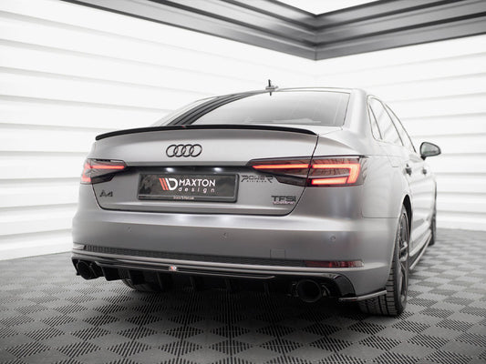 Rear Valance V.1 - Audi A4 S Line B9 (Version with single exhaust tips on both sides)