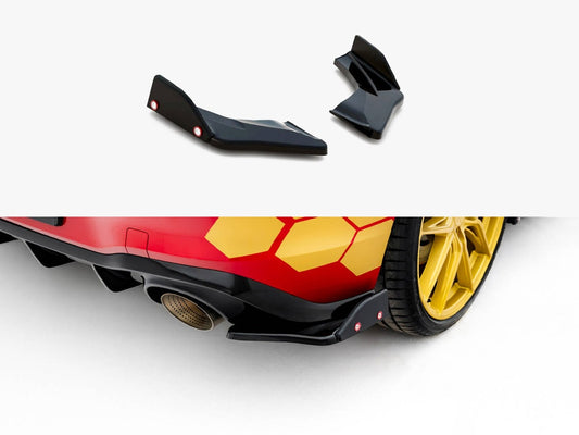 Rear Side Splitters V.1 + Flaps - Volkswagen Golf GTI Clubsport Mk8 Facelift