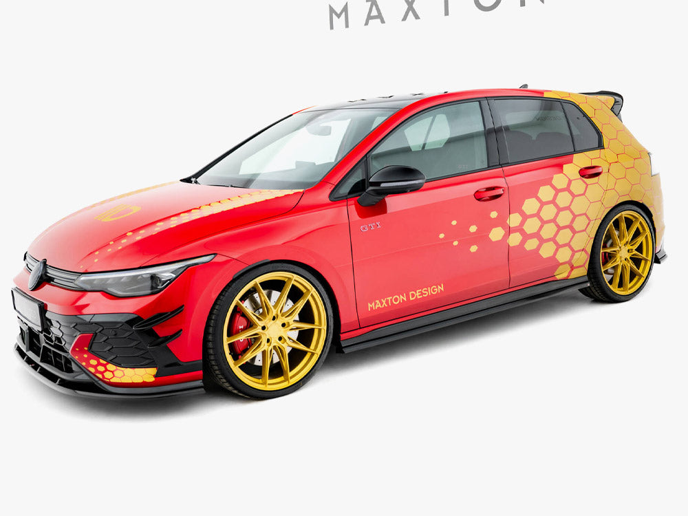 Side Skirts Diffusers V.2 - Volkswagen Golf GTI Clubsport Mk8 Facelift