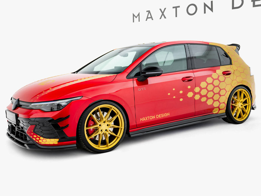 Side Skirts Diffusers V.1 - Volkswagen Golf GTI Clubsport Mk8 Facelift