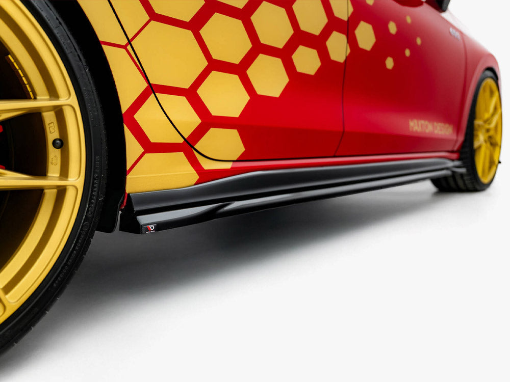 Side Skirts Diffusers V.1 - Volkswagen Golf GTI Clubsport Mk8 Facelift