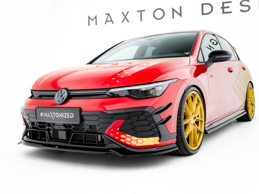 Front Splitter V.4 - Volkswagen Golf GTI Clubsport Mk8 Facelift