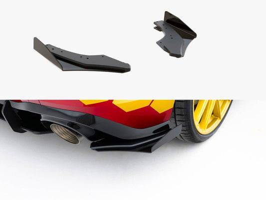 Street PRO Rear Side Splitters + Flaps - Volkswagen Golf GTI Clubsport Mk8 Facelift