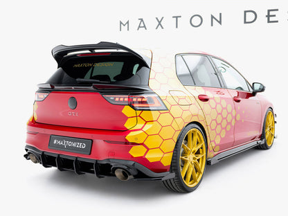 Street PRO Rear Side Splitters + Flaps - Volkswagen Golf GTI Clubsport Mk8 Facelift