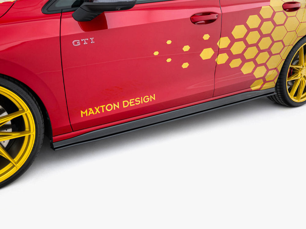Street Pro Side Skirts Diffusers - Volkswagen Golf GTI Clubsport Mk8 Facelift