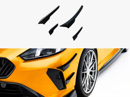 Front Bumper Wings (Canards) - BMW 1 Series (M-Pack F70)