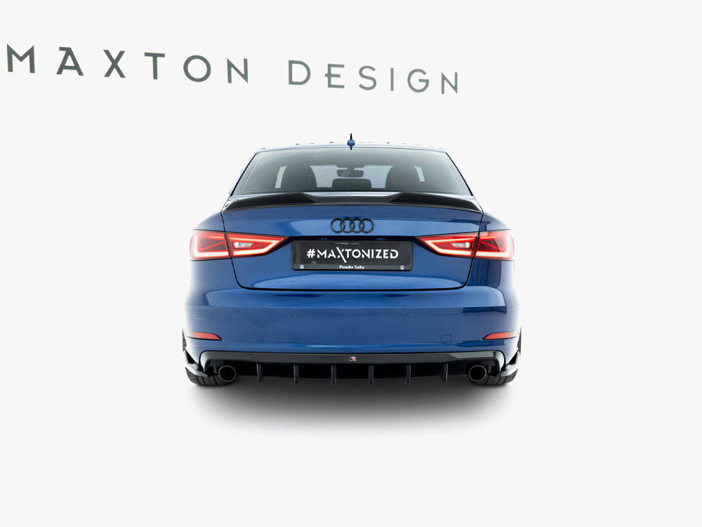 Rear Valance - Audi A3 Sedan 8V (Version with single exhaust tips on both sides)