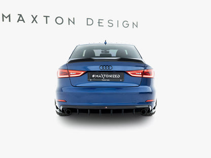 Rear Valance - Audi A3 Sedan 8V (Version with single exhaust tips on both sides)