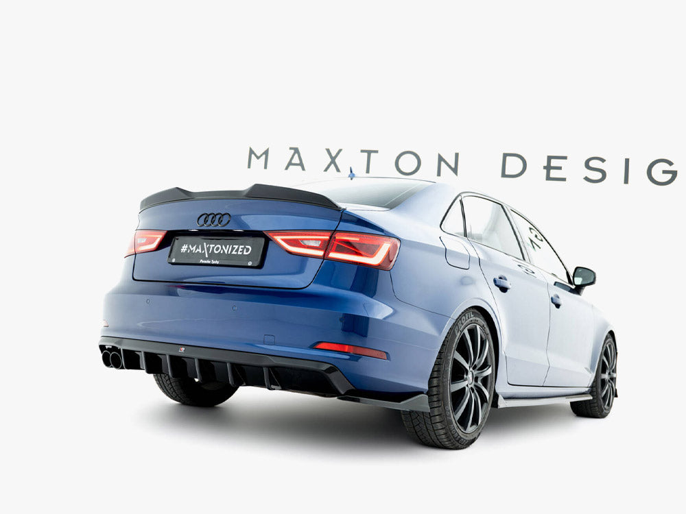 Rear Valance - Audi A3 Sedan 8V (Version with dual exhaust tips on one Side)