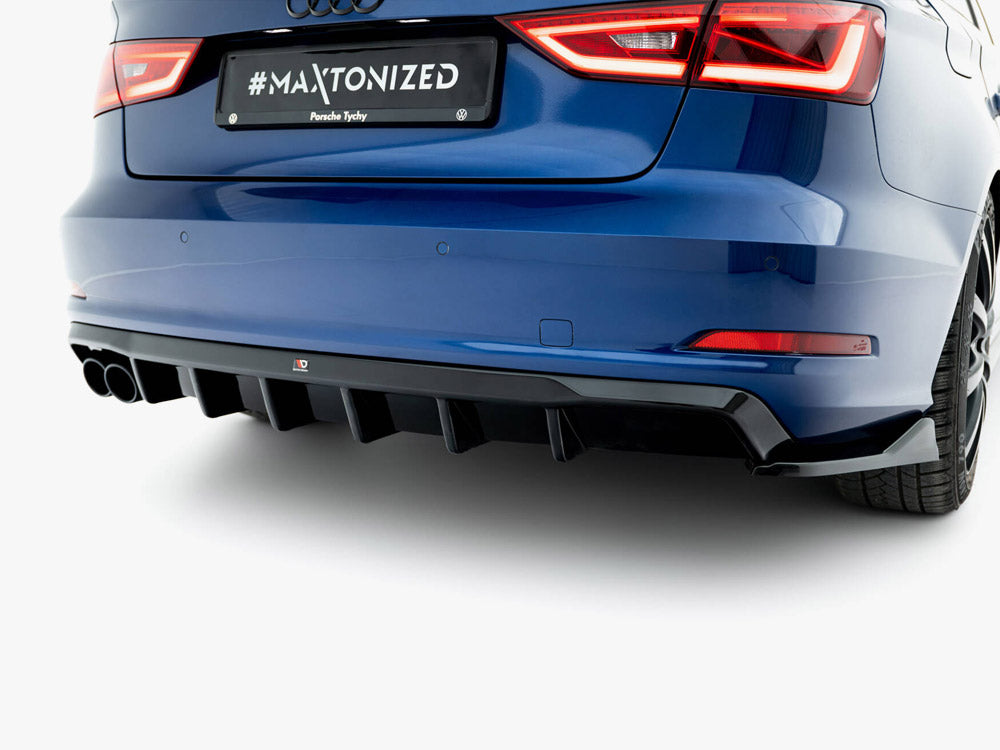 Rear Valance - Audi A3 Sedan 8V (Version with dual exhaust tips on one Side)