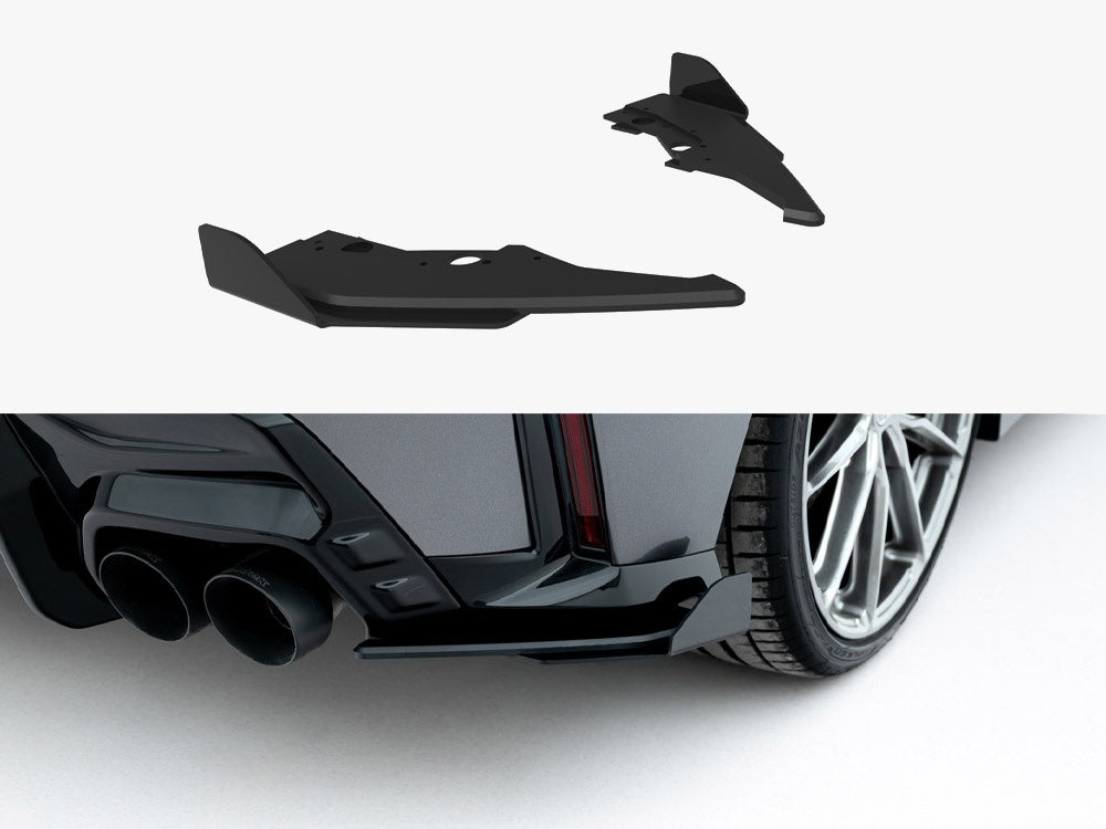 Street PRO Rear Side Splitters V2 + Flaps - BMW M1 (35i F70)