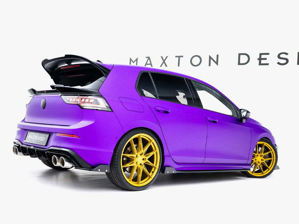 Rear Side Splitters V.6 + Flaps - Volkswagen Golf R Hatchback Mk8 Facelift