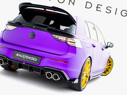 Rear Side Splitters V.6 + Flaps - Volkswagen Golf R Hatchback Mk8 Facelift