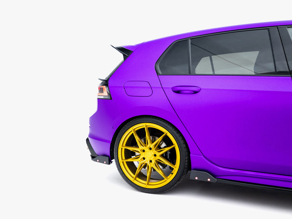 Rear Side Splitters V.6 + Flaps - Volkswagen Golf R Hatchback Mk8 Facelift