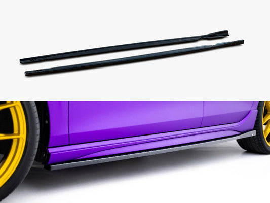 Side Skirts Diffusers V.2 - Volkswagen Golf R Mk8 Facelift