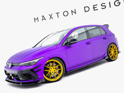 Side Skirts Diffusers V.2 + Flaps - Volkswagen Golf R Mk8 Facelift