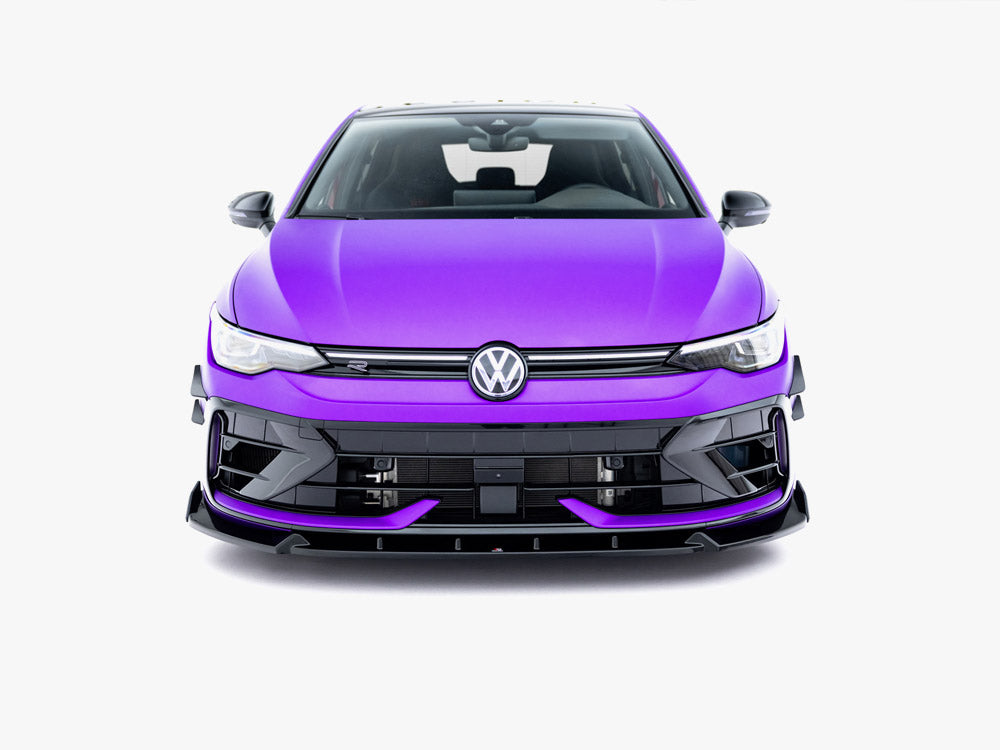 Front Splitter V.3 + Flaps - Volkswagen Golf R Mk8 Facelift