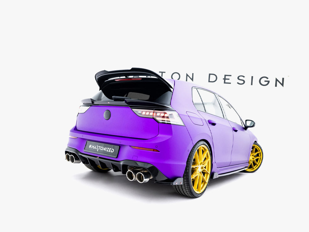 Rear Side Splitters V.5 + Flaps - Volkswagen Golf R Hatchback Mk8 Facelift