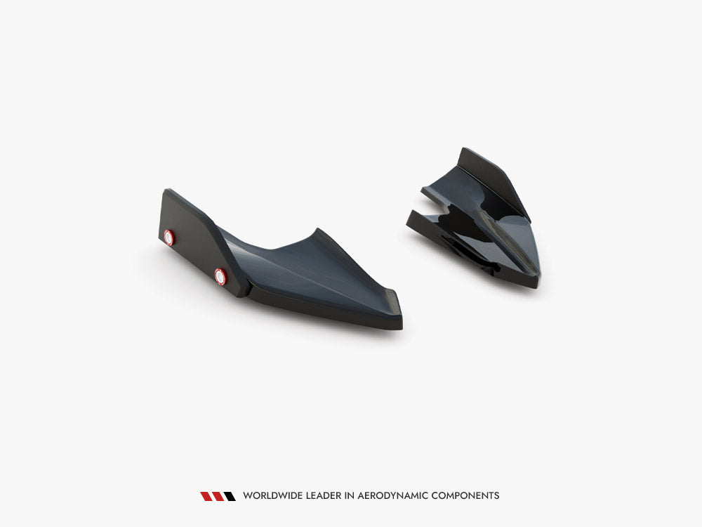 Rear Side Splitters V.5 + Flaps - Volkswagen Golf R Hatchback Mk8 Facelift