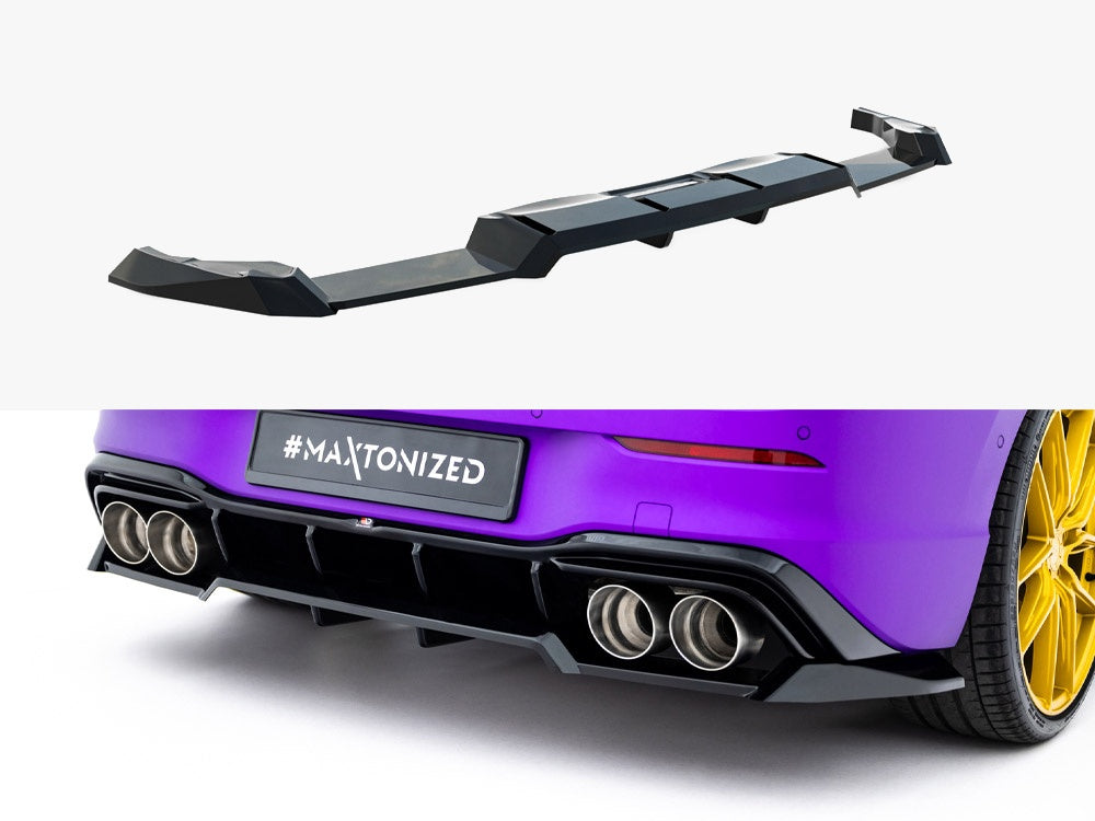 Rear Splitter (Vertical Bars) V.2 - Volkswagen Golf R Mk8 / Mk8 Facelift