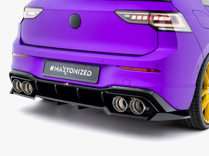 Rear Splitter (Vertical Bars) V.2 - Volkswagen Golf R Mk8 / Mk8 Facelift