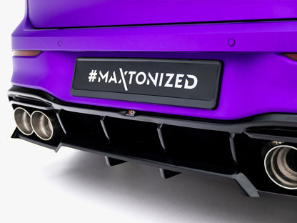 Rear Splitter (Vertical Bars) V.2 - Volkswagen Golf R Mk8 / Mk8 Facelift
