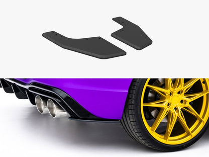 Street PRO Rear Side Splitters V.2 - Volkswagen Golf R Hatchback Mk8 / Mk8 Facelift