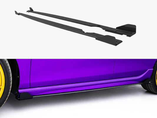 Street PRO Side Skirts Diffusers + Flaps - Volkswagen Golf R Mk8 / Mk8 Facelift