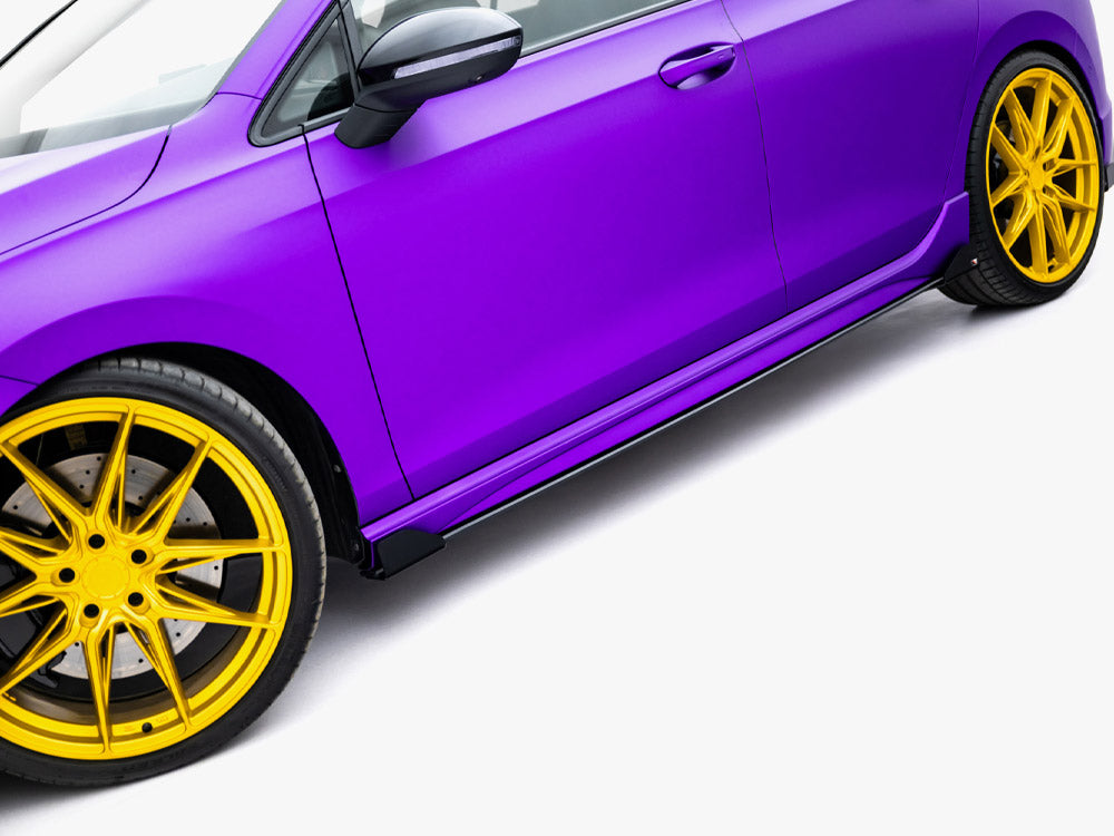 Street PRO Side Skirts Diffusers + Flaps - Volkswagen Golf R Mk8 / Mk8 Facelift
