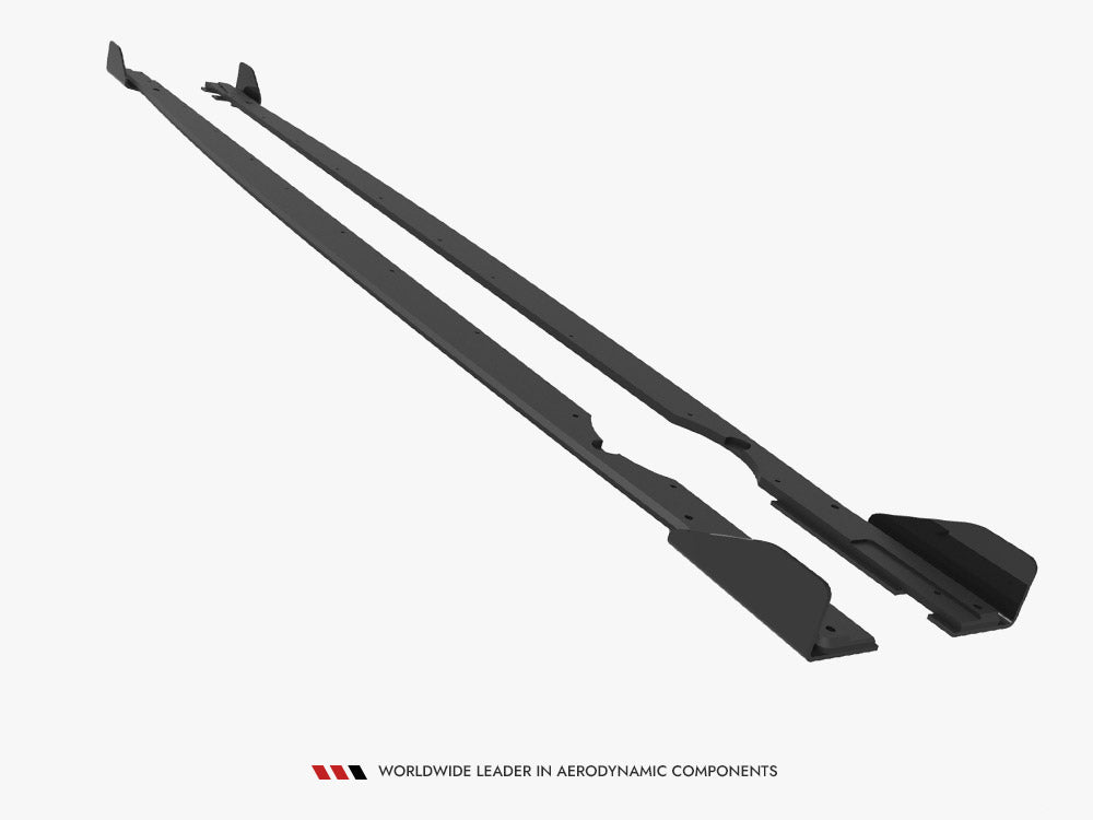Street PRO Side Skirts Diffusers + Flaps - Volkswagen Golf R Mk8 / Mk8 Facelift