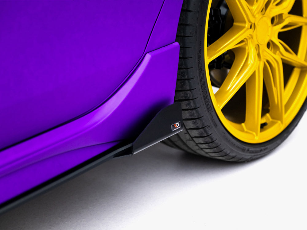 Street PRO Side Skirts Diffusers + Flaps - Volkswagen Golf R Mk8 / Mk8 Facelift