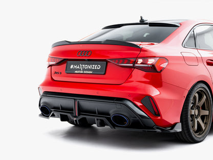 Rear Splitter (Vertical Bars) V.2 - Audi RS3 Sedan 8Y Facelift