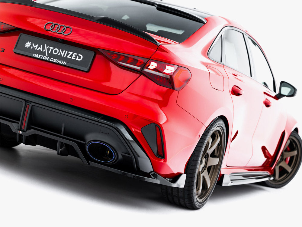 Rear Splitter (Vertical Bars) V.2 - Audi RS3 Sedan 8Y Facelift