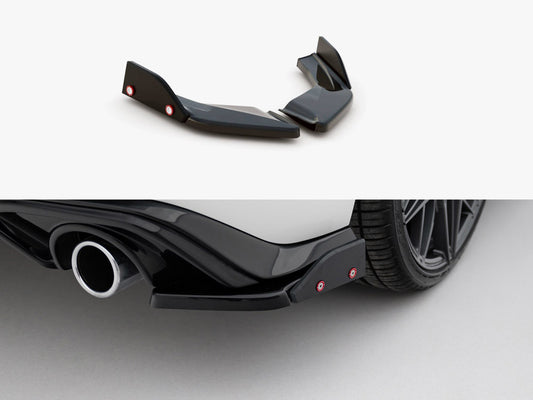 Rear Side Splitters V.4 + Flaps - Volkswagen Golf GTI / GTE Mk8
