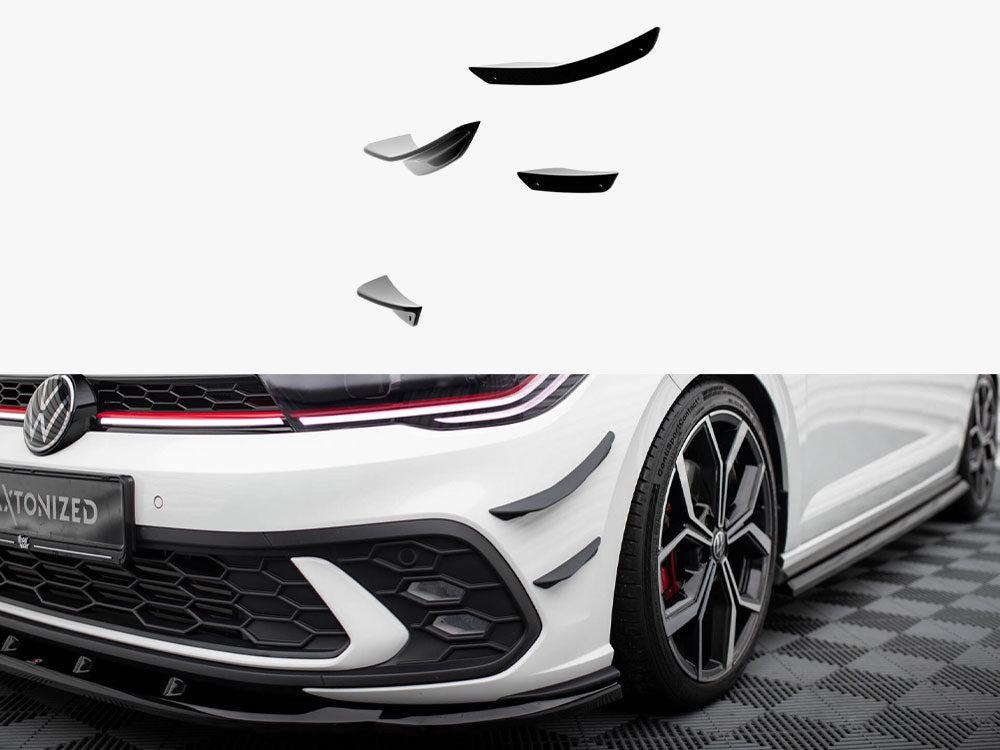 Front Bumper Wings (Canards) - Volkswagen Polo GTI Mk6 Facelift
