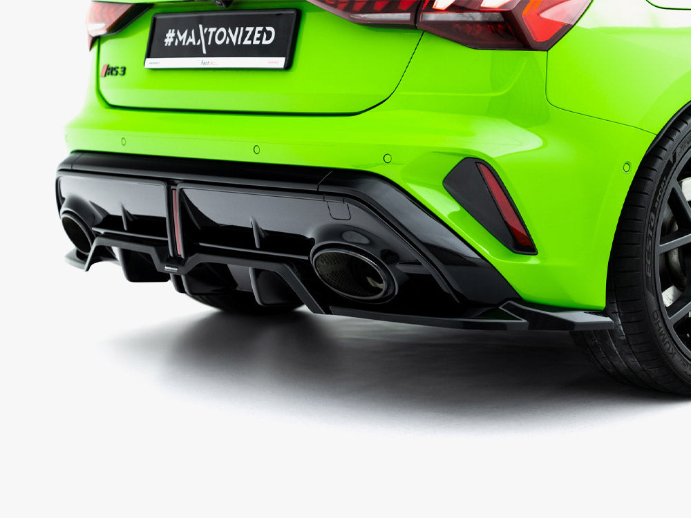 Rear Splitter (Vertical Bars) V.2 - Audi RS3 Sportback 8Y Facelift