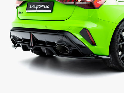 Rear Splitter (Vertical Bars) V.2 - Audi RS3 Sportback 8Y Facelift