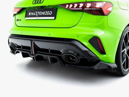Rear Splitter (Vertical Bars) V.1 - Audi RS3 Sportback 8Y Facelift
