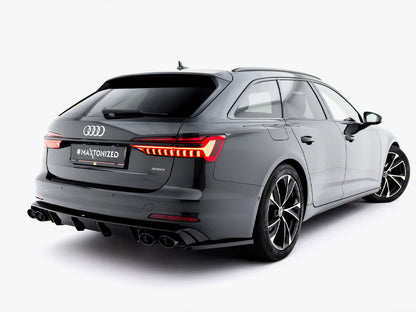 Rear Valance + Exhaust Ends Imitation - Audi A6 Sedan / Avant C8 / C8 Facelift