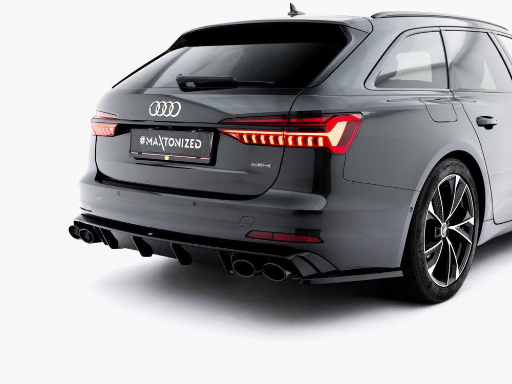 Rear Valance + Exhaust Ends Imitation - Audi A6 Sedan / Avant C8 / C8 Facelift