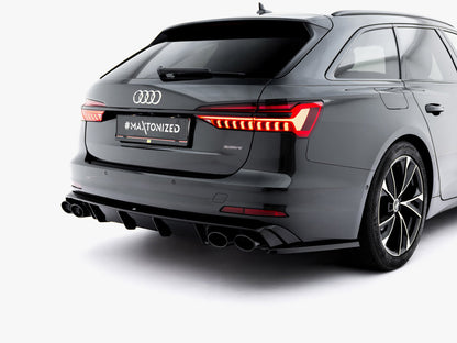 Rear Valance + Exhaust Ends Imitation - Audi A6 Sedan / Avant C8 / C8 Facelift