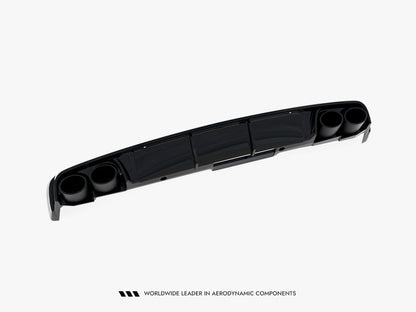 Rear Valance + Exhaust Ends Imitation - Audi A6 Sedan / Avant C8 / C8 Facelift